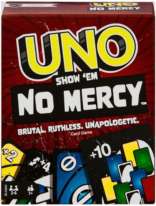 UNO NO MERCY Matching Card Game Multiplayer Family Party Board game Funny Friends Entertainment Card Game