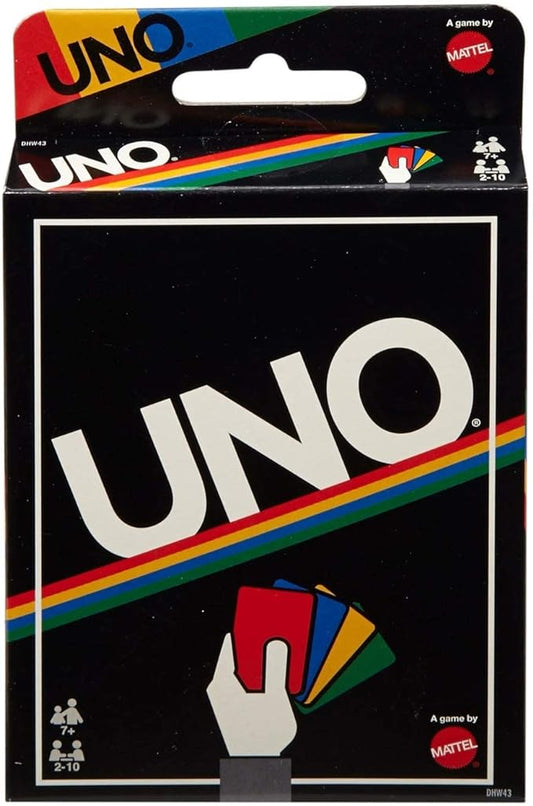 UNO Retro Card Game for Family Night, Travel Game & Gift for Kids for 2-10 Players